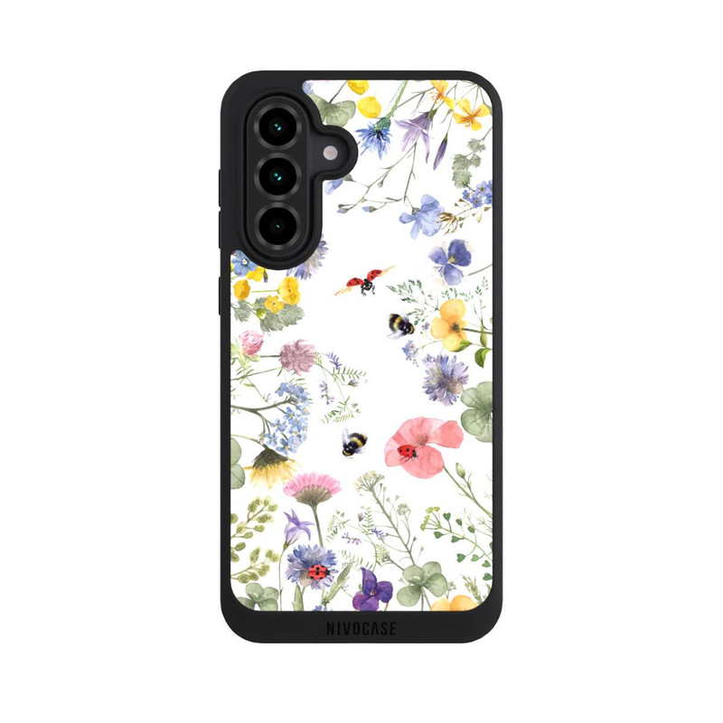 Galaxy A36 5G NIVOpure Bunte Frühlingsblumen und Bienen