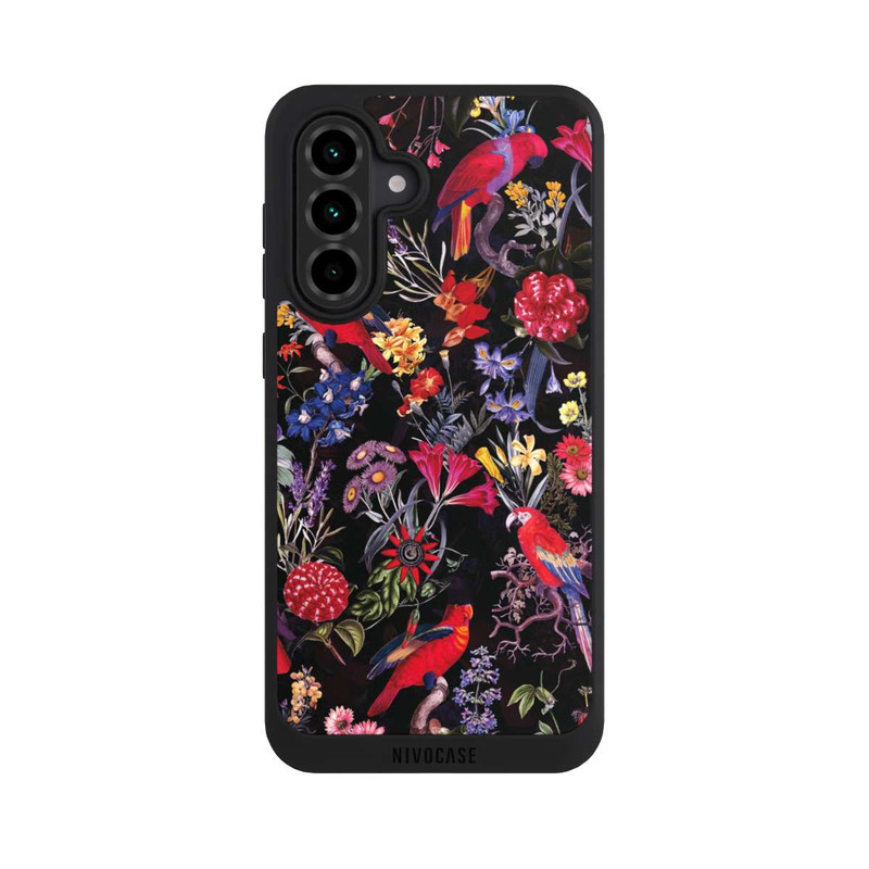 Galaxy A36 5G NIVOpure Dark Flowers and Parrots