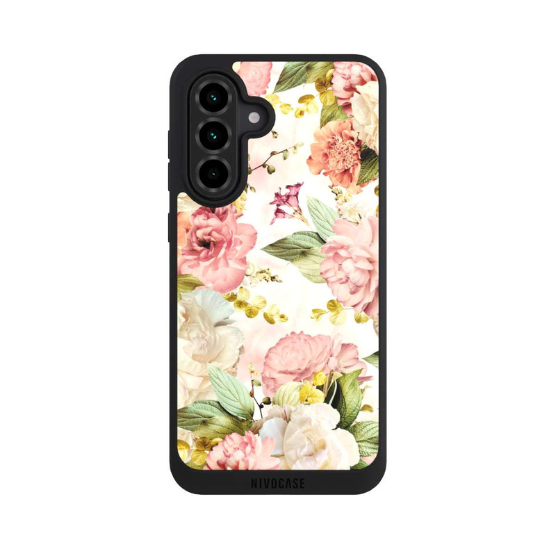 Galaxy A36 5G NIVOpure Blumenrahmen Pfingstrosen Beige
