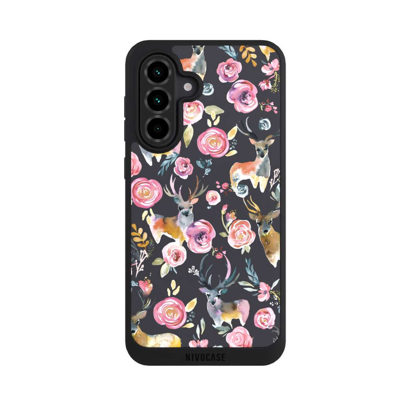 Galaxy A36 5G NIVOpure Deers and flowers Anthracite