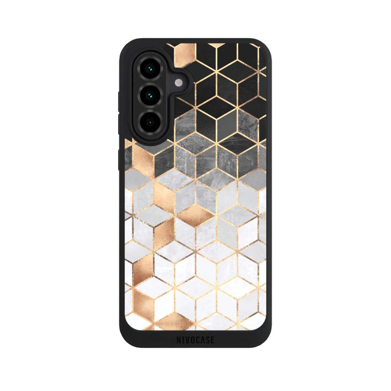Galaxy A36 5G NIVOpure Würfel dunkel und gold