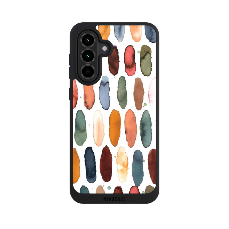 Galaxy A36 5G NIVOpure Aquarellstriche aus mineralischem Terrakotta