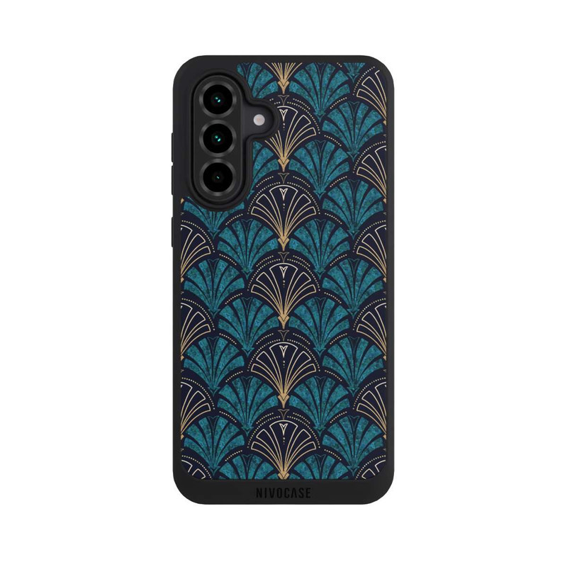 Galaxy A36 5G NIVOpure Art Deco Teal Gold Seamless
