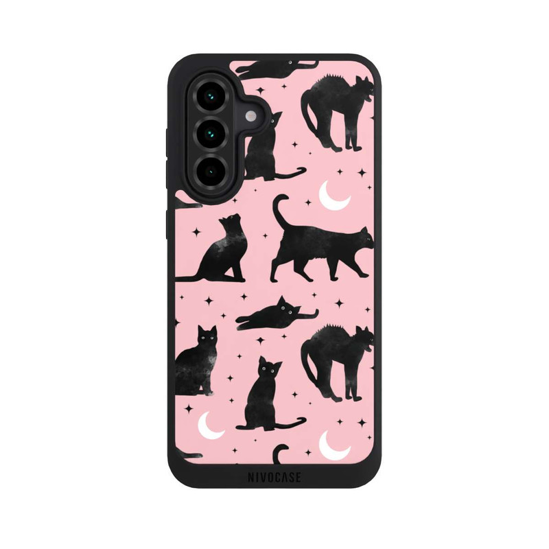 Galaxy A36 5G NIVOpure Lune & Chats Fond Rose