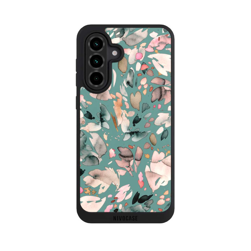 Galaxy A36 5G NIVOpure Fleurs abstraites, pétales vert