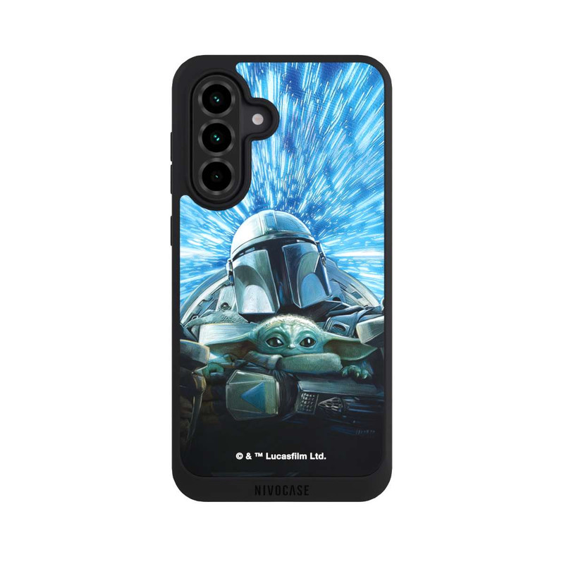 Galaxy A36 5G NIVOpure Grogu und Mando fliegen blau