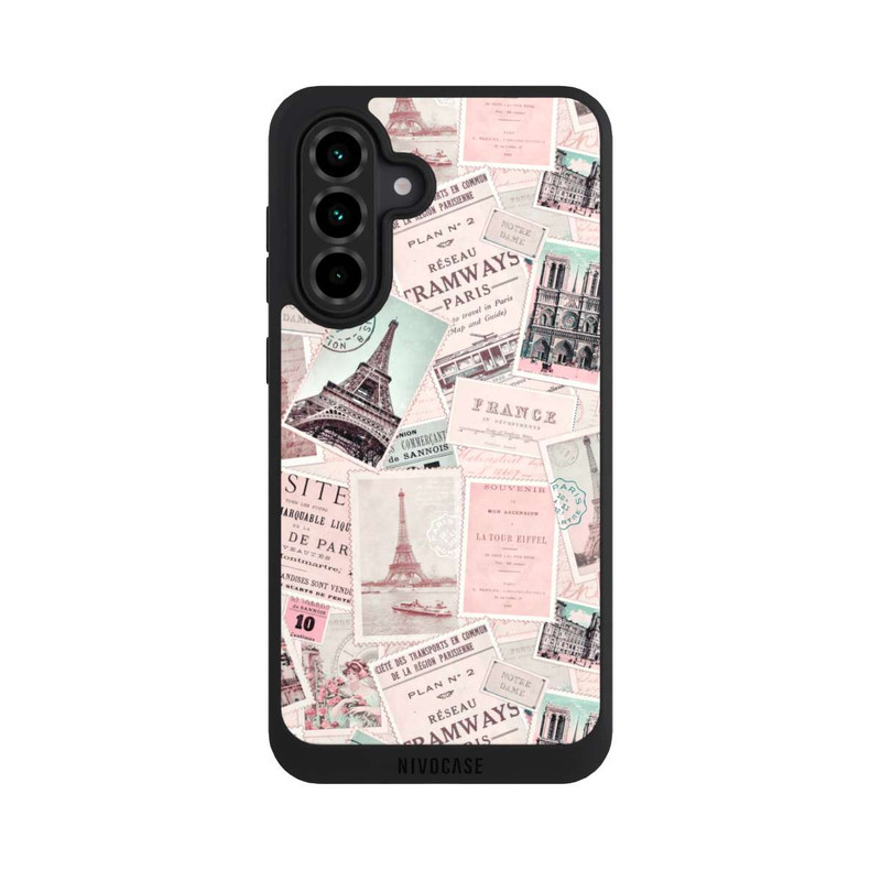 Galaxy A36 5G NIVOpure Vintage Paris Postcards Pattern