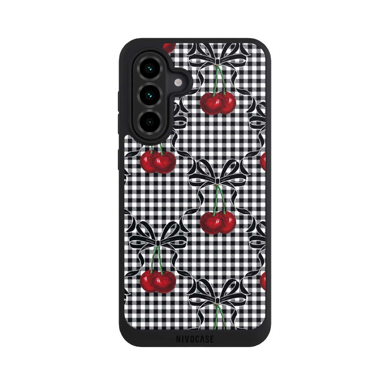 Galaxy A36 5G NIVOpure Kirschen Muster Schwarz