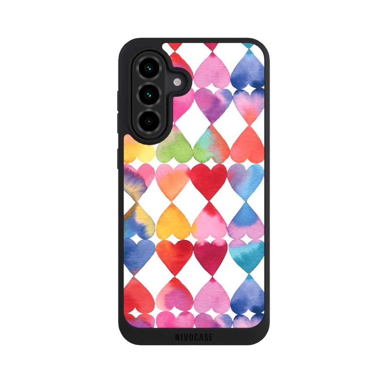Galaxy A36 5G NIVOpure Buntes Herz Watercolor Muster