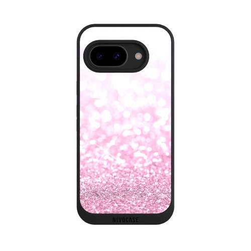 Google Pixel 9a NIVOpure Pluie de paillettes roses look