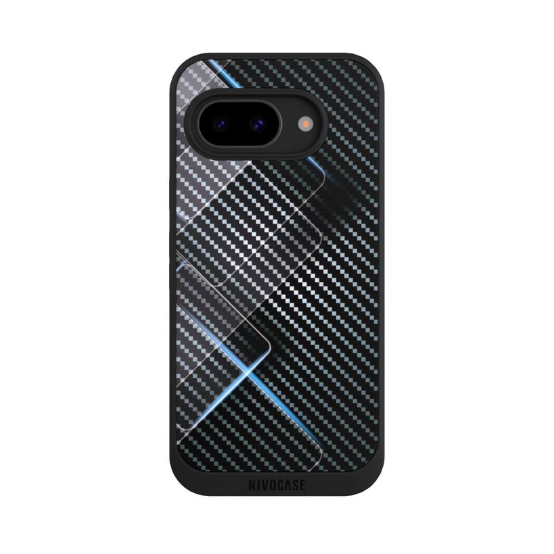 Pixel 9a NIVOpure Blue Carbon Lines