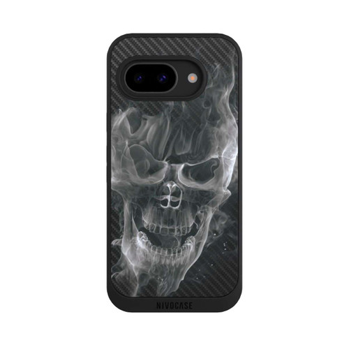 Google Pixel 9a NIVOpure rauchender Totenkopf Carbon