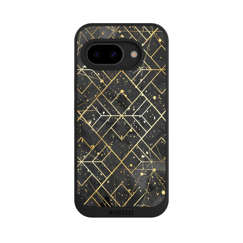 Pixel 9a NIVOpure Marble-Black-Grid