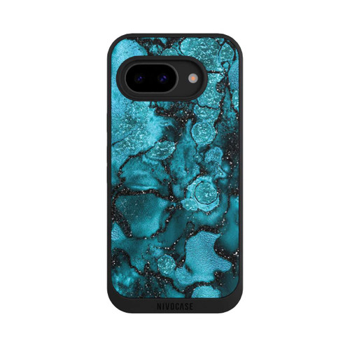 Google Pixel 9a NIVOpure  Blauer Glitzerlook