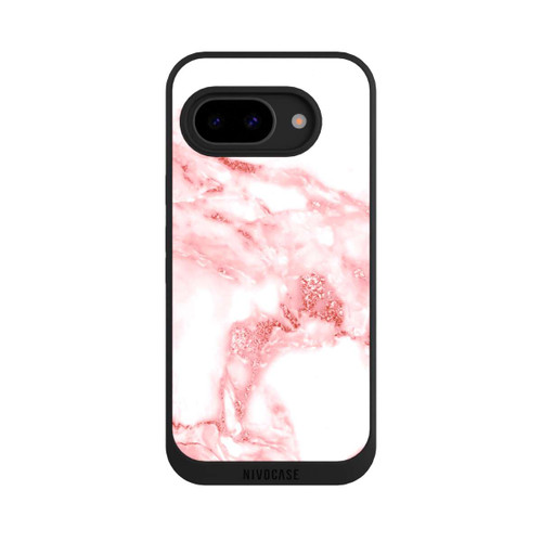 Google Pixel 9a NIVOpure Marmor rosa und weiß