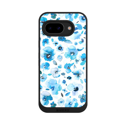 Google Pixel 9a NIVOpure Fleurs tropicales bleues