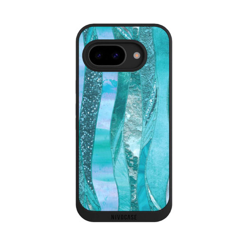 Google Pixel 9a NIVOpure glamouröser Glitzerlook blau
