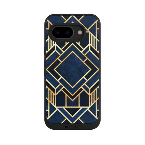 Google Pixel 9a NIVOpure Kunst Deko Blau Golddruck