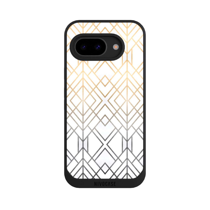Pixel 9a NIVOpure Gold and Grey Geo Print