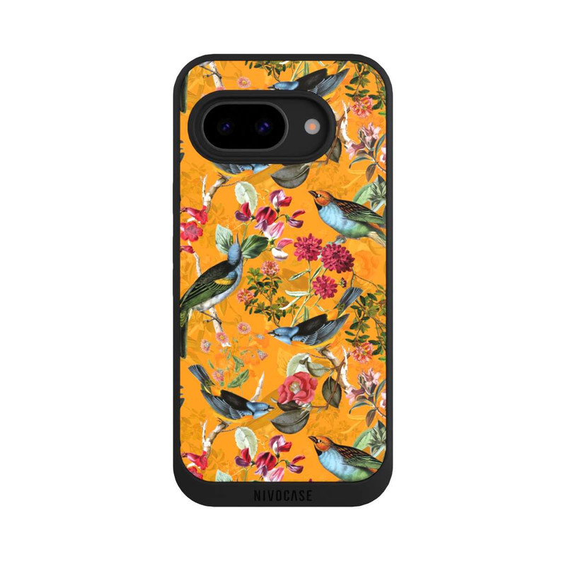 Pixel 9 a NIVOpure Oiseaux Fleurs Fond d'écran