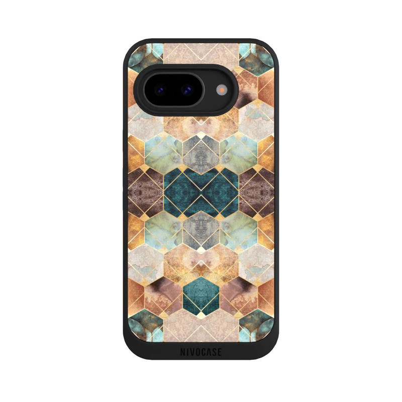 Pixel 9a NIVOpure Naturfarbene Sechsecke und Diamanten