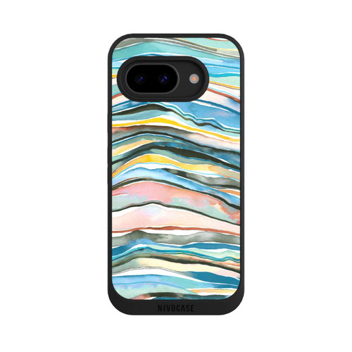 Google Pixel 9a NIVOpure Achatschichten Aquarellblau