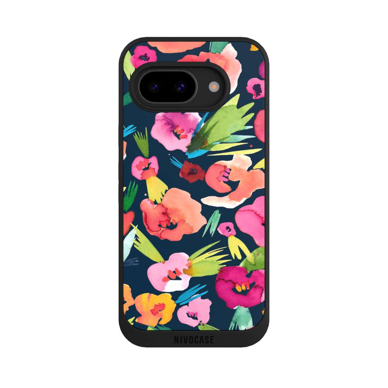 Pixel 9a NIVOpure Fleurs tropicales aquarelles