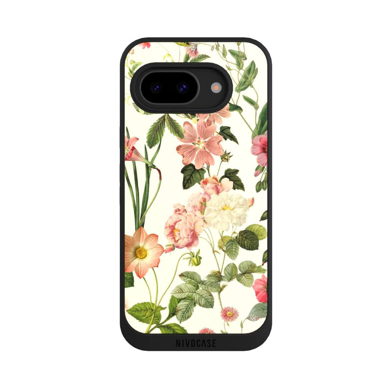 Pixel 9a NIVOpure Fleurs sauvages sur jaune clair