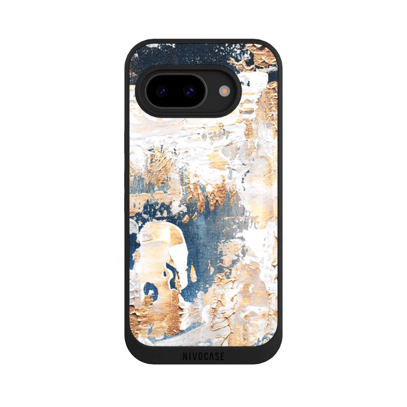 Pixel 9a NIVOpure Abstraktion Blau und Gold