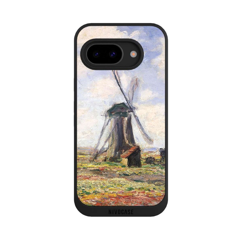 Pixel 9a NIVOpure Tulip Fields with the Rijnsburg Windmil by Claude Monet