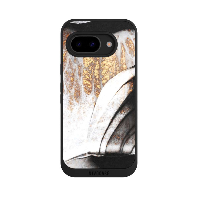 Pixel 9a NIVOpure Black and Gold Veins