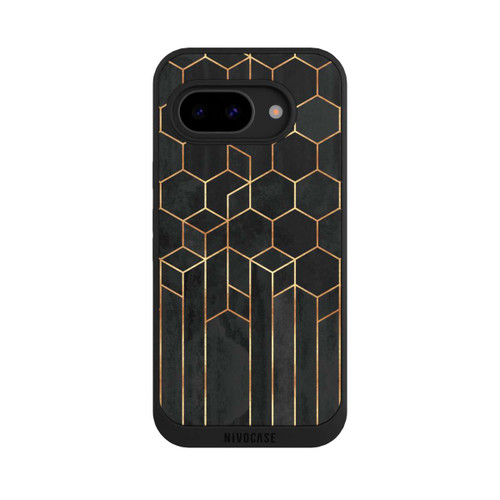 Google Pixel 9a NIVOpure Schwarze Sechsecke