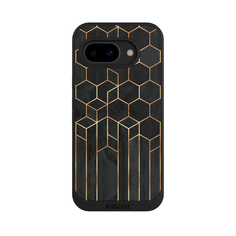 Pixel 9a NIVOpure Schwarze Sechsecke