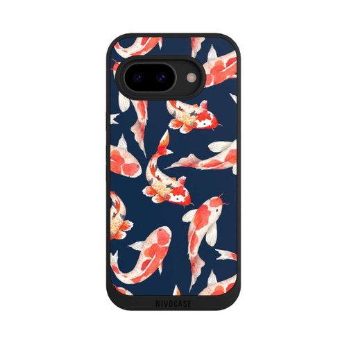 Google Pixel 9a NIVOpure Koi auf blauem Hintergrund