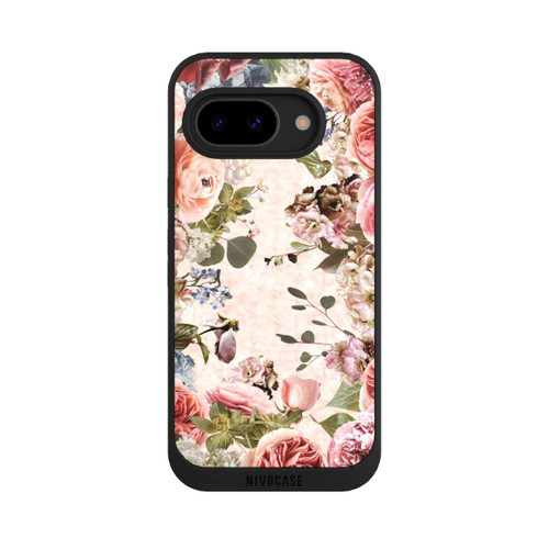 Google Pixel 9a NIVOpure Cadre floral pivoines pastel
