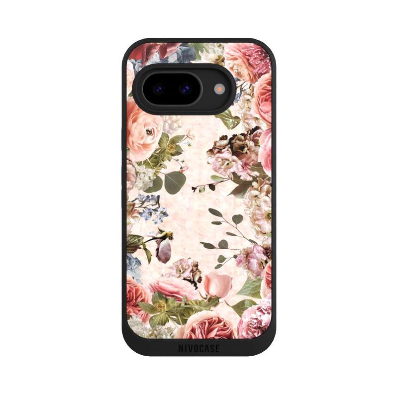 Pixel 9 a NIVOpure Cadre floral pivoines pastel