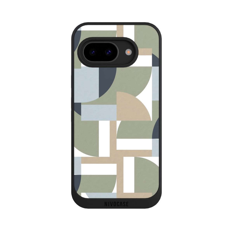 Pixel 9 a NIVOpure Futuristische Bauhaus Polygone Beige