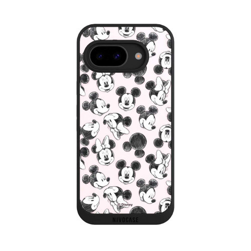 Google Pixel 9a NIVOpure Minnie &amp; Mickey Viele Gesichter Pink