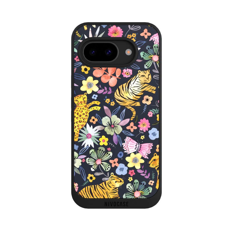 Pixel 9a NIVOpure Frühlingsblumen mit Tiger schwarz