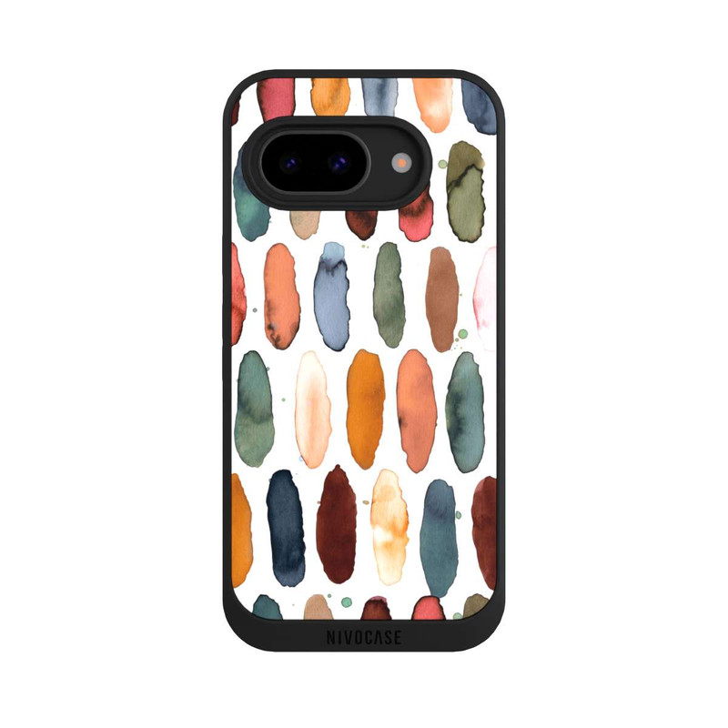 Pixel 9a NIVOpure Watercolor Dashes Mineral Terracotta