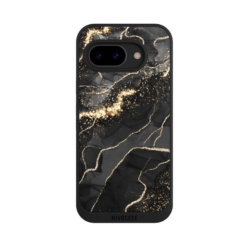 Pixel 9 a NIVOpure Look Spirales de Marbre Sombre & Or