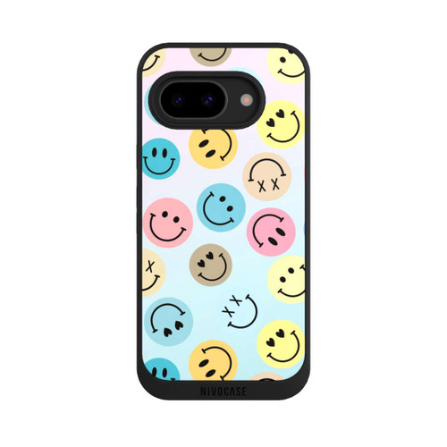 Google Pixel 9a NIVOpure Smiles Emotes Pattern Colorful