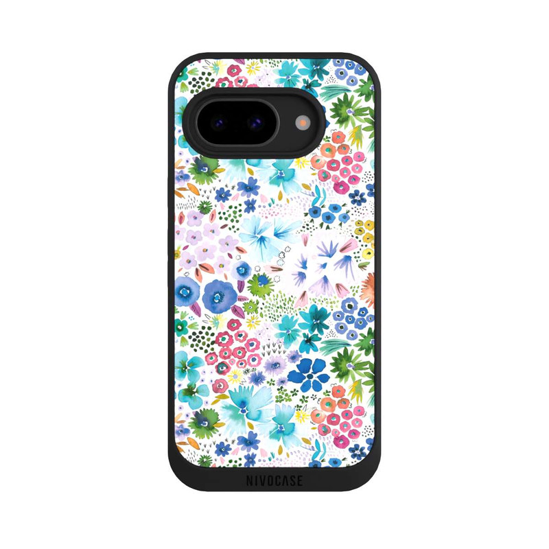 Pixel 9a NIVOpure Kunstvolle kleine Frühlingsblumen blau
