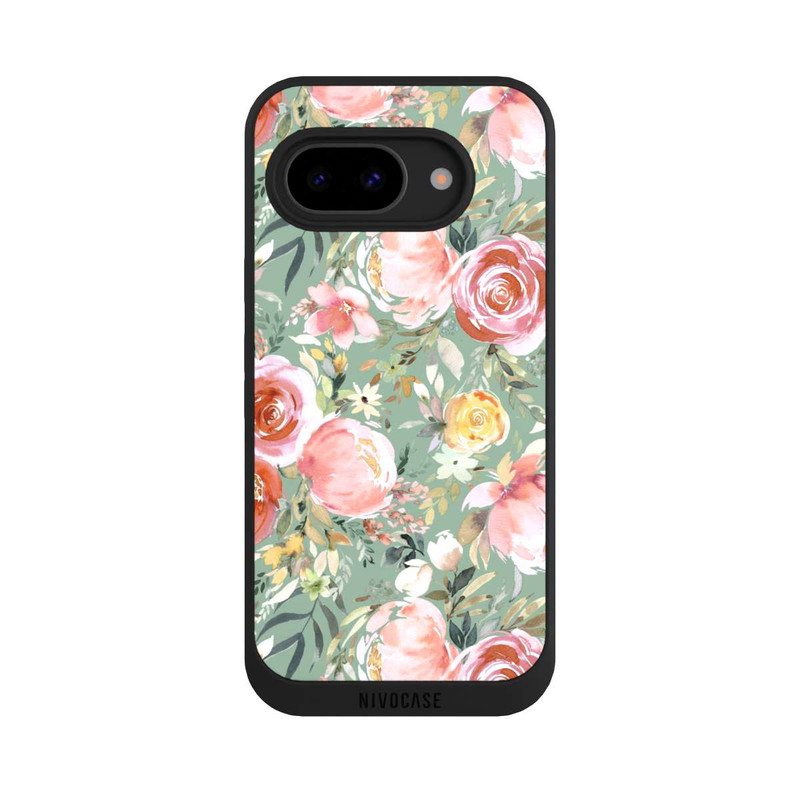 Pixel 9 a NIVOpure Pastellfarbener Pfingstrosenstrauß