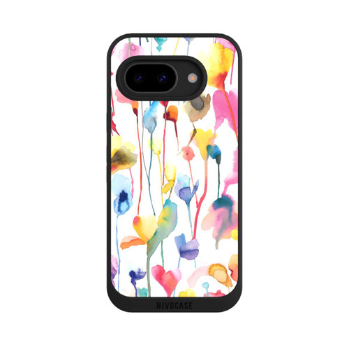 Google Pixel 9a NIVOpure Aquarelle de Fleurs Colorées