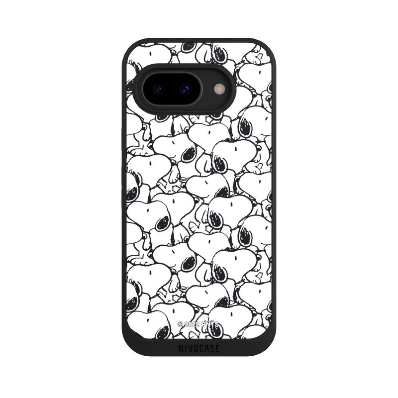 Pixel 9a NIVOpure Snoopy Pattern Black And White