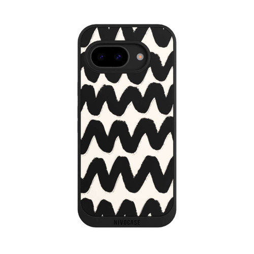 Google Pixel 9a NIVOpure Vagues Noires Pattern
