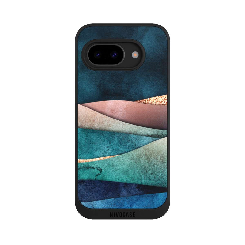 Pixel 9a NIVOpure Vagues bleu-or