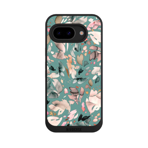 Google Pixel 9a NIVOpure Abstrakte Blumenblätter grün