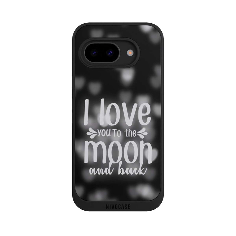 Pixel 9 a NIVOpure I Love You to The Moon And Back Black Hearts